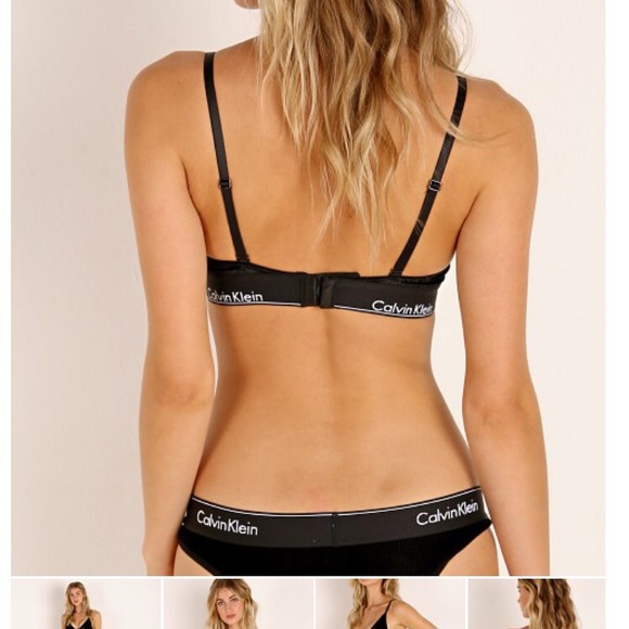 CALVIN KLEIN BRA & BIKINI SET VELVET MODERN COTTON - Picture 3 of 8